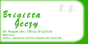 brigitta geczy business card